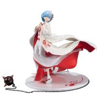 寿屋 Re:从零开始的异世界生活 和服 拉姆 蕾姆 雷姆 浮世绘浴衣手办机箱摆件 装饰收藏送礼 蕾姆鬼新娘