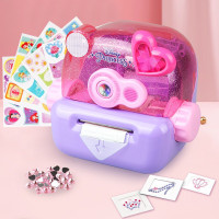 迪士尼公主魔法儿童贴纸机创意DIY手工制作女童过家家玩具3-6-7-10-14岁小女孩儿童节生日 魔法贴纸机