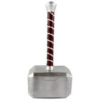 复仇者联盟 漫威英雄雷神锤子美队盾牌 灭霸刀暴风战斧仿真道具模型收藏 送礼 电影武边 不可开刃 雷神锤子1:1