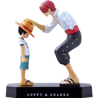 红发香克斯路飞经典场景 手办 公仔模型摆件装饰品 人偶玩具