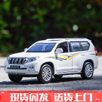 奔驰车模合金玩具车越野车1/32仿真小汽车亮灯响声回力儿童男孩玩具3-6 丰田普拉多-白色