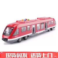 大巴士儿童玩具车惯性双节公交车开大巴电车公共汽车模型声光故事男孩玩具车 城市地铁-红色