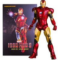 复仇者联盟4钢铁侠玩具mk42模型mk43关节可动mk50手办人偶反浩克装甲办公桌摆件生日 MK6钢铁侠(胸口灯可亮)