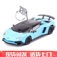 帕加尼风神跑车电动玩具车模1/32合金赛车汽车模型仿真车儿童男孩玩具 兰博基尼LP750SV-蓝色