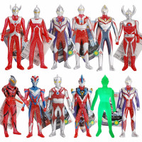 大号奥特曼玩具人偶软胶套装全身可动捷德赛罗贝利亚玩偶全套男孩玩具生日 12款奥特曼套装17cm[带1个夜光款]