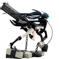 寿屋 初音未来手办将黑岩白岩射手 太刀 大炮公仔人偶 装饰品摆件 模型动漫卡通周边玩具 黑岩射手飞天黑岩