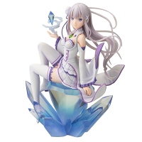 手办模型公仔 艾米莉娅 1/8模型精美盒装雷姆拉姆公仔摆件收藏美少女 艾米利亚坐姿