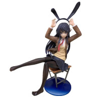 青春期笨蛋不做兔女郎学姐的梦 樱岛 美少女动漫模型手办 机箱摆件 玩具 樱岛坐姿