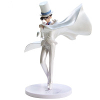 名侦探柯南 动漫模型手办 怪盗基德 白衣礼服 黑羽快斗 魔术师 黑衣人犯人Q版公仔 摆件 装饰品 怪盗基德魔术师