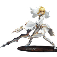 Fate 命运之夜手办 绅士美女造型摆件人偶模型 动漫周边收藏礼品 尼禄花嫁白衣