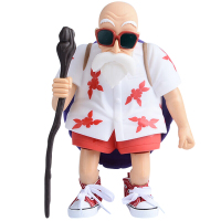 动漫手办 蓝发孙悟空 龟仙人红色球鞋搪胶大号人偶模型 公仔摆件 玩具人偶 龟仙人