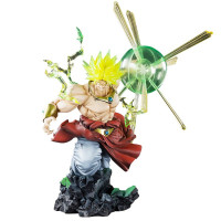 寿屋 手办 动漫公仔模型 战损版赛亚人冲击波 暴走悟天克斯 摆件模型公仔人偶 周边 布罗利超激战23cm