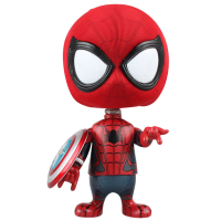 漫威 Man Q版粘土公仔手办 电影周边道具 钢铁侠 精美模型摆件 人偶玩具造型 Q版蜘蛛侠摇头公仔