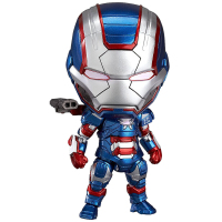 漫威 Man Q版粘土公仔手办 电影周边道具 钢铁侠 精美模型摆件 人偶玩具造型 钢铁侠3爱国者