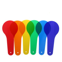 2-3-6岁宝宝光学实验六色颜色片幼儿学习配彩玩具儿童学习教具 6色套装