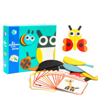 宝宝蒙氏趣味拼板木质拼图幼儿童玩具早教1-2-3-4-6周岁 拼板拼图