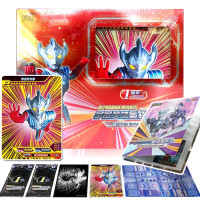 泰迦奥特曼卡片卡册玩具纪念版礼盒闪卡卡牌金卡儿童欧布迪迦人物套装 泰迦一周年纪念版B[50张卡+作战地图+50卡套]