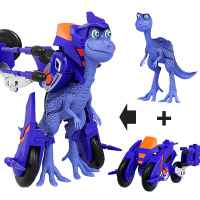 时空龙骑士玩具拆装合体恐龙机甲战车玩偶变形穿梭者套装车公仔男孩女孩套装 时空龙骑士中拆装速度之星灵龙+战车