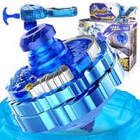 三宝超变战陀玩具竞技陀螺儿童对战圣焰红龙陀螺套装 2星升级版猎冰蓝龙