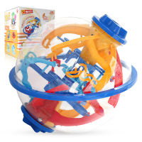 买奇酷玩具轨道走珠智力球洛克王国3D立体魔幻球儿童玩具螺丝钉飞碟 168关-高阶挑战版-星云迷宫