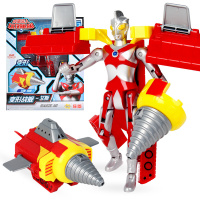 奥特曼咸蛋超人玩具模型 变形怪兽多关节可动奥特曼蛋变身器变形战舰飞行战机 ZC变形战舰-艾斯超人