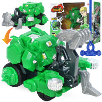 庄臣反斗战车玩具竞技赛车套装男孩玩具对战玩具车 反斗战车刺甲犀8706+升级改装配件一个随机
