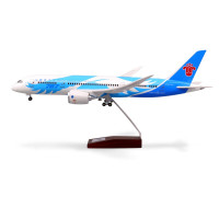 b787南方航空客机43cm南航飞机模型静态仿真拼装摆件带轮子可滑动灯光效果