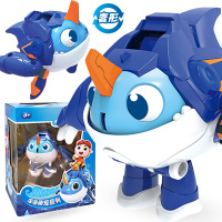 猪猪侠深海萌宠玩具超星萌宠超星锁儿童变形机器人勇士 合体套装 深海萌宠系列YS8718A彪汉(虎鲸)