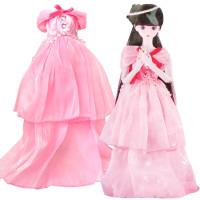 叶罗丽 娃娃女孩玩具 夜萝莉配件衣服鞋子假发套装 60cm娃娃用-水晶之恋衣服