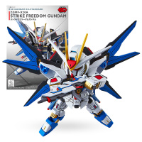 万代高达模型三国创杰传SD系列拼插模型敢达 SDEX突击自由敢达