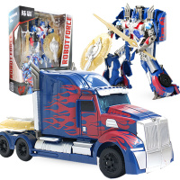 儿童变形金刚玩具合体金刚5合金金属汽车人机器人 模型玩具儿童男孩女孩生日 电影版合金变形擎天战神8070