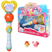 奥迪双钻巴啦啦小魔仙玩具吧巴拉拉小魔仙6海萤堡女孩娃娃变身器魔法棒人偶套装 海萤心钻魔法棒581604