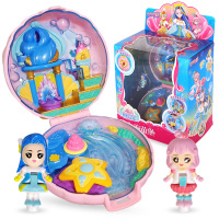 奥迪双钻巴啦啦小魔仙玩具吧巴拉拉小魔仙6海萤堡女孩娃娃变身器魔法棒人偶套装 掌上海萤堡581640