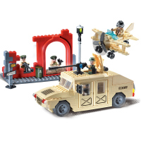 儿童拼装积木男孩机械组装模型儿童玩具 悍马817