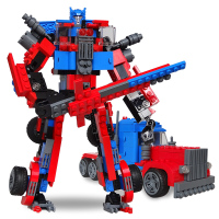 儿童拼装积木玩具 变形积变战士金刚合体模型儿童玩具男孩 积变金刚擎天柱