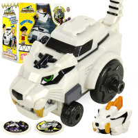 灵动创想变形机甲玩具合体变形机器人男孩拼装组装玩具套装 核心机甲系列-闪电兽