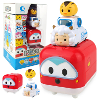 潮昇动漫 奥飞Q宠骑骑家族玩具车库组合发条惯性玩具车飞侠乐迪hello kitty儿童乐园 骑骑家族-乐迪车库组合201