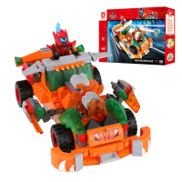 奥迪双钻铠甲勇士维思积木玩具积木酷垒Kre-o拼装积木拼插玩具人偶 猎铠冲锋车超时空突袭