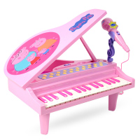 小猪佩奇 玩具乐器儿童电子琴音乐鼓麦克风架子鼓尤克里里迷你钢琴 天籁宝贝迷你钢琴99034