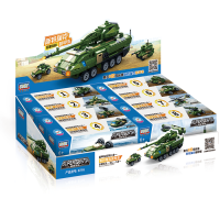 GUDI超积战队航母装甲车8合一套装战舰船直升机小颗粒积木6岁 8716斯特瑞克装甲车[8合一套装]