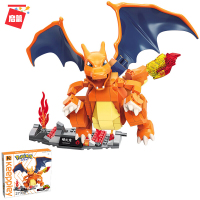 keeppley积木宝可梦宠物小精灵喷火龙超梦乐高玩具神奇宝贝 喷火龙(273颗粒)B0108