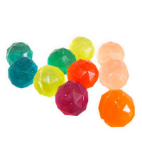 弹力球 儿童玩具大号橡胶球32号混款扭蛋机弹力球发光夜光跳跳球健身弹跳球 32号全钻石球100个