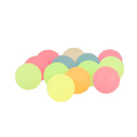 弹力球 儿童玩具大号橡胶球32号混款扭蛋机弹力球发光夜光跳跳球健身弹跳球 32号夜光弹力球100个