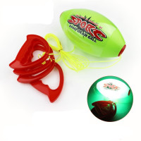 穿梭手拉球幼儿园儿童亲子户外运动玩具感统训练器材拉拉球 绿色（闪光）