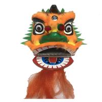 儿童狮鼓|舞狮鼓|6寸小狮|佛山大狮鼓南狮|玩具鼓|龙狮醒狮礼品 8寸橙色单狮配尾巴