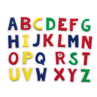 可爱卡通创意冰箱贴彩虹软胶磁贴早教贴儿童幼儿软磁贴一套 英文字母(一套26枚)