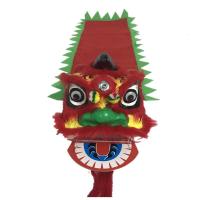 儿童狮鼓|舞狮鼓|6寸小狮|佛山大狮鼓南狮|玩具鼓|龙狮醒狮礼品 6寸单狮红色配尾巴