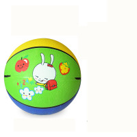 儿童篮球球玩具球小皮球拍拍球幼儿园户外运动球类玩具排球3-5-7 3号兔子