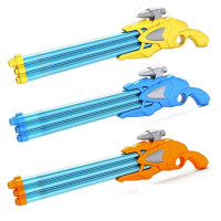 加厚儿童玩具水背包戏水玩具抽拉式高压吸水玩具漂流水 三管65厘米随机一个