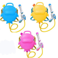 加厚儿童玩具水背包戏水玩具抽拉式高压吸水玩具漂流水 海豚背包随机发一个
